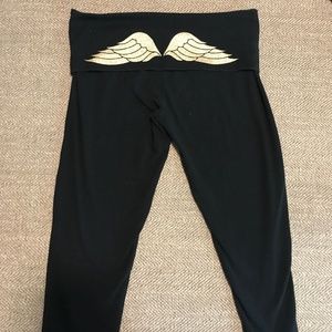 S Victoria Secret FoldOver Capri leggings